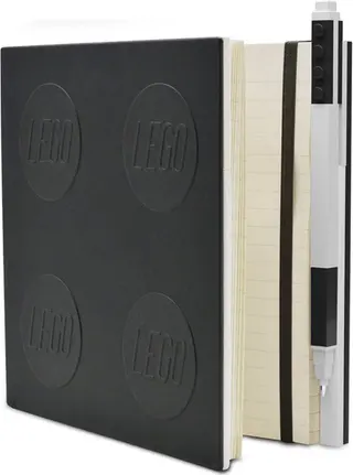 Carnet à fermeture avec stylo gel – Noir