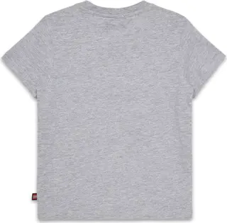 Kinder-T-Shirt mit Logo, kurzärmelig – Graumeliert