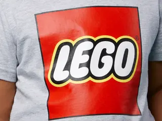 Kinder-T-Shirt mit Logo, kurzärmelig – Graumeliert