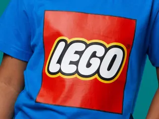 Kinder T-shirt met korte mouwen en logo – Blauw