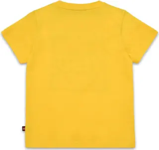 Kinder-T-Shirt mit Logo, kurzärmelig – Gelb
