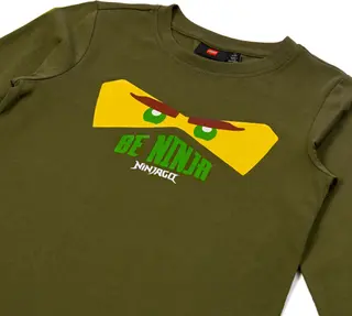 Langarm-T-Shirt – Dunkelkhaki