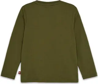 Langarm-T-Shirt – Dunkelkhaki