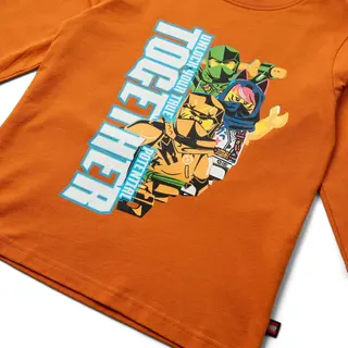 T-shirt à manches longues – Orange foncé