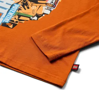 T-shirt à manches longues – Orange foncé