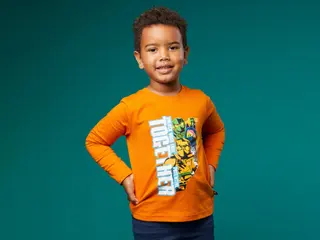 T-shirt à manches longues – Orange foncé