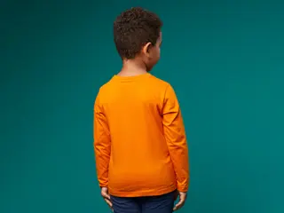 T-shirt à manches longues – Orange foncé