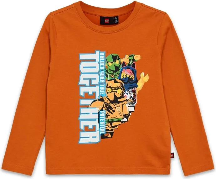 T-shirt à manches longues – Orange foncé