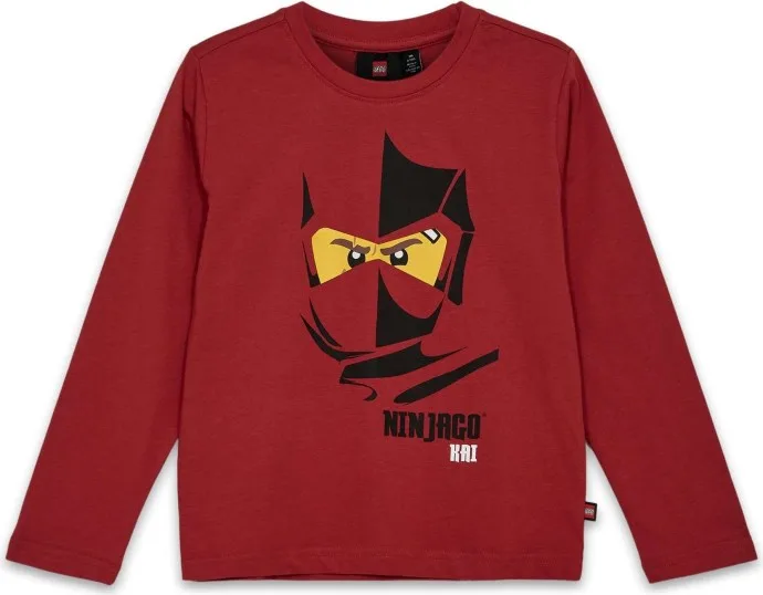 Langarm-T-Shirt – Dunkelrot