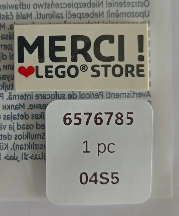 Merci! Herz Lego Store