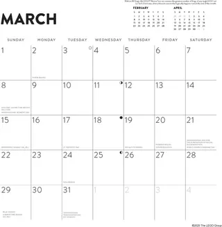 Calendrier mural 2026