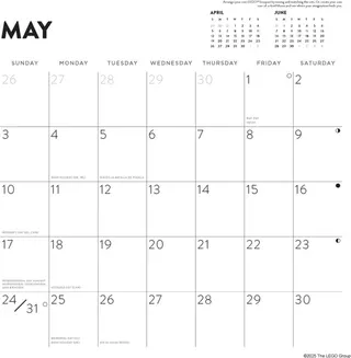 Calendrier mural 2026