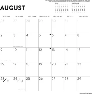 Calendrier mural 2026