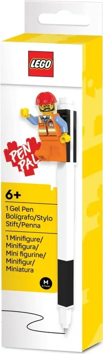 Pen Pal Gelstift mit Minifigur – Schwarz