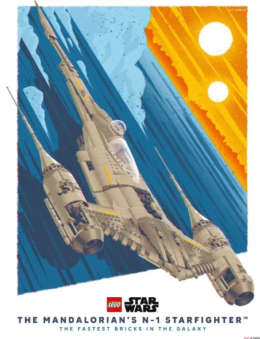 Poster van de N-1 Starfighter uit The Mandalorian