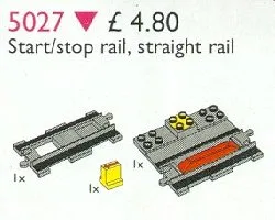 Duplo start-/stoprail plus rechte rail