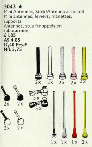 Mini antennes, manches à balai et antennes
