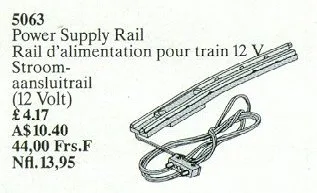 Power Supply Rail for 12V Trains