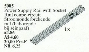 Rail isolant avec prise 12V (rail isolant)