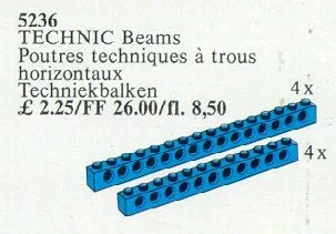8 Technic-Balken Blau