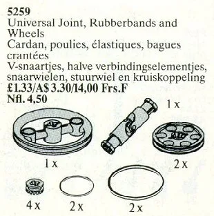 Universal Joint, Rubber Bands and Wheels