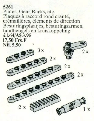 Plaques et crémaillères