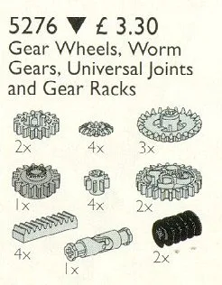 Gear Wheels, Worm Gears and Racks, Universal Joints