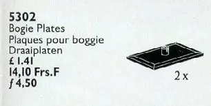 Plaques de bogie