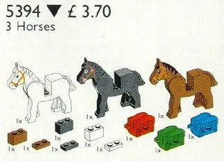 3 chevaux et selles