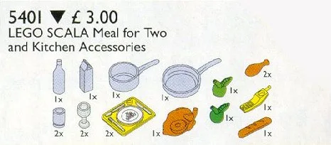 LEGO Scala Keukenaccessoires
