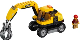 Excavator and Truck