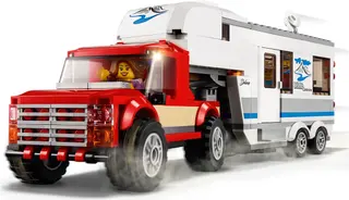 Pickup & Wohnwagen