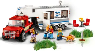 Pickup & Wohnwagen