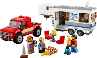 Pickup & Wohnwagen