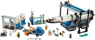 Raketenmontage und -transport