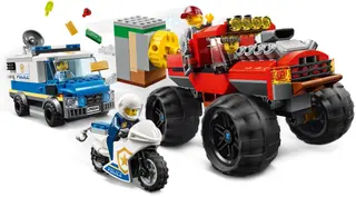 Polizei-Monster-Truck-Überfall