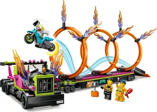 Stunttruck- en vuurringuitdaging