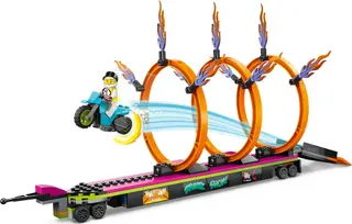 Stunttruck- en vuurringuitdaging
