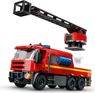 Feuerwache mit Feuerwehrwagen