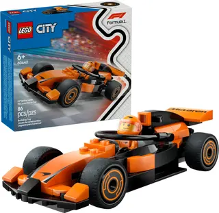 Formel-1-Fahrer mit McLaren-Rennwagen