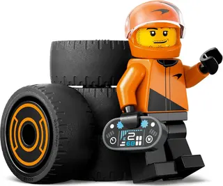Formel-1-Fahrer mit McLaren-Rennwagen