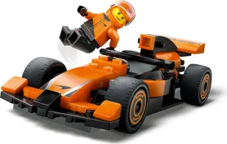 Formel-1-Fahrer mit McLaren-Rennwagen