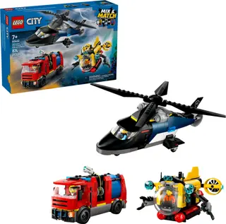 Helikopter-, Feuerwehrwagen- und U-Boot-Remix