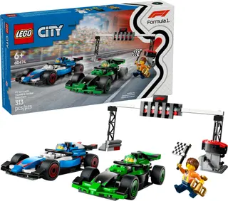 Grille de F1 avec les voitures de course VCARB et Sauber