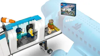 Flughafen mit Flugzeug