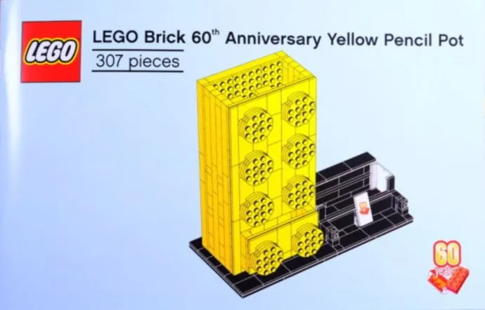 LEGO Brick 60e jubileum gele pennenpot
