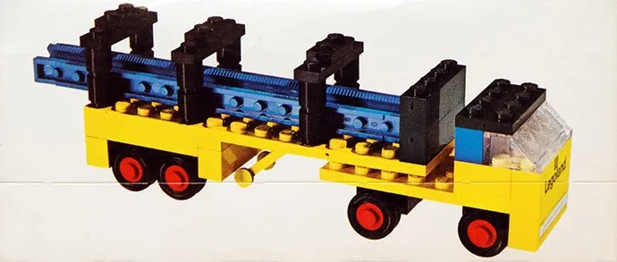 Camion avec poutres