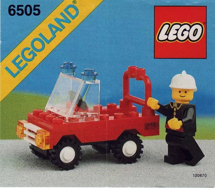 De auto van de brandweercommandant