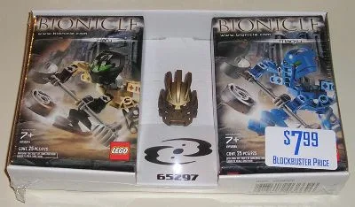 Bionicle twin-pack with gold mask
