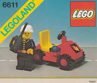 De auto van de brandweercommandant